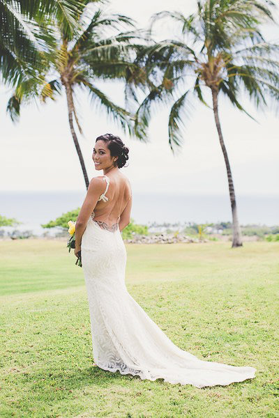 Maui Bride with hair and makeup by Love and Beauty Maui