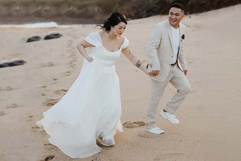 Wedding hair and makeup for elopements in Maui Hawaii