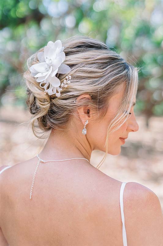 wedding bridal hair styling in Maui Hawaii